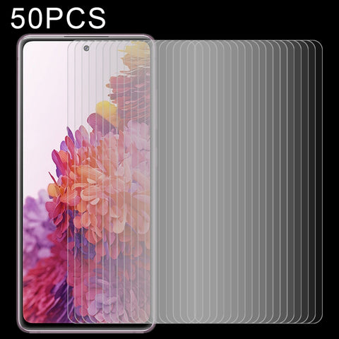Per Samsung Galaxy S20 FE / S20 FE 5G / S20 FE 2022 50 PZ 0,26mm 9H 2.5D Pellicola in vetro temperato, For Samsung Galaxy S20 FE 5G (50 PCS)