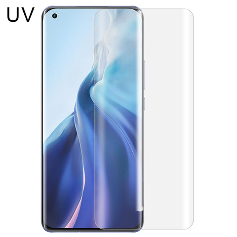 Per Xiaomi Mi 11 Pellicola in vetro temperato con colla completa curva a liquido UV, For Xiaomi Mi 11