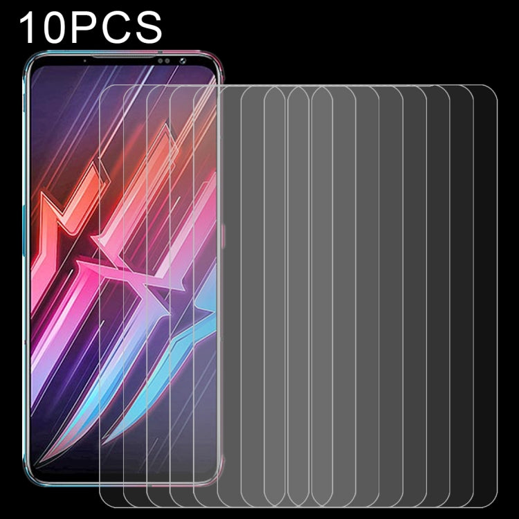 For Nubia Red Magic 6 / 6 Pro 10 PCS 0.26mm 9H Surface Hardness 2.5D Explosion-proof Tempered Glass Non-full Screen Film                                ...