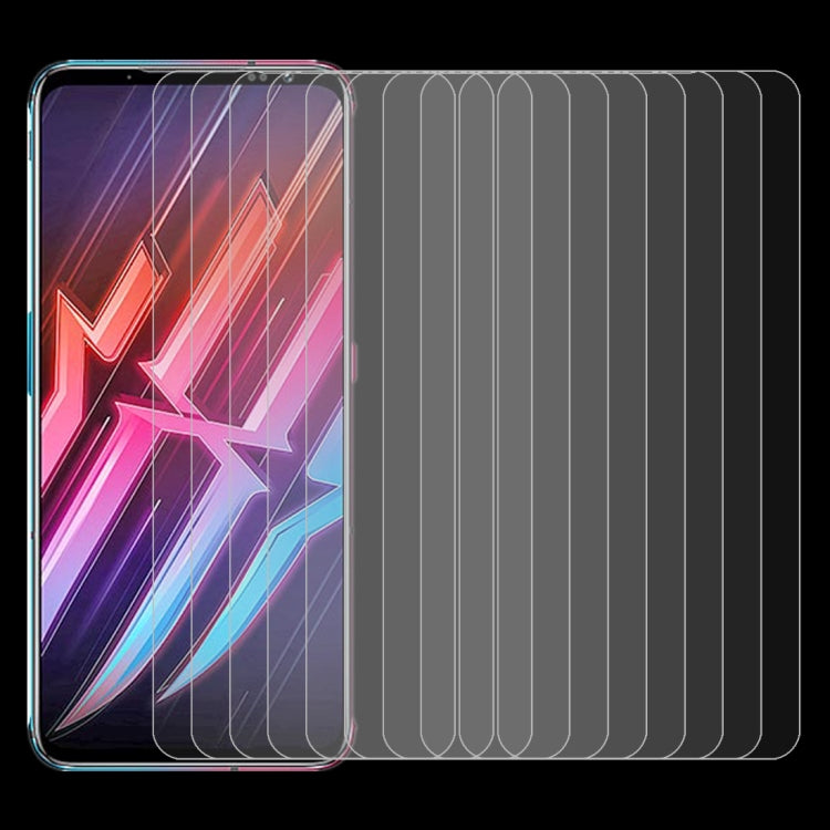 For Nubia Red Magic 6 / 6 Pro 10 PCS 0.26mm 9H Surface Hardness 2.5D Explosion-proof Tempered Glass Non-full Screen Film                                ...