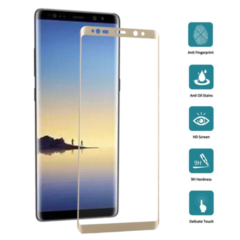 Per Galaxy Note 8 0,3 mm 9H Durezza superficiale Proteggi schermo in vetro temperato a schermo intero con serigrafia curva 3D, Per Galaxy Note 8