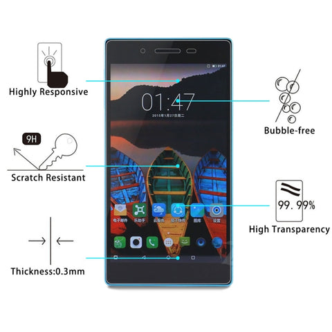 Per Lenovo Tab3 7 Essential / 710F 0,3 mm 9H Proteggi schermo in vetro temperato con durezza superficiale, Per 710F