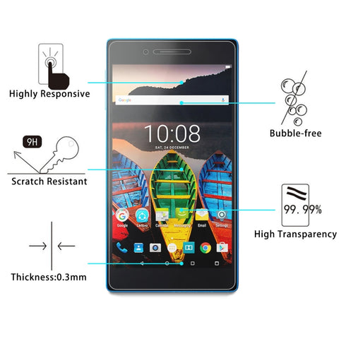 Per Lenovo TAB4 / TB-7304N Proteggi schermo in vetro temperato con durezza superficiale 0,3 mm 9H, Per TB-7304N