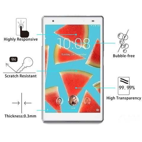 Per Lenovo Tab4 8 Plus / TB-8704 / TB-8704F Proteggi schermo in vetro temperato con durezza superficiale 0,3 mm 9H, For TB-8704