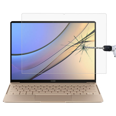 Pellicola in vetro temperato a schermo intero con durezza superficiale 0,4 mm 9H per Huawei MateBook X 13,3 pollici, MateBook X 13.3 inch