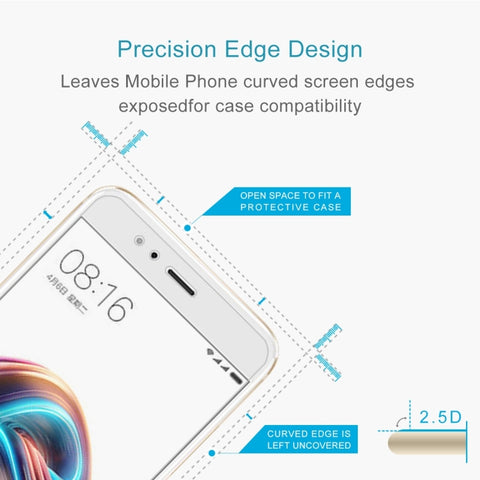 50 PZ per Xiaomi Mi 5X / A1 0,26mm 9H Durezza superficiale 2.5D Pellicola per schermo in vetro temperato a schermo intero antideflagrante, senza confezione al dettaglio, For Mi 5X (50 PCS) - Novalix Store