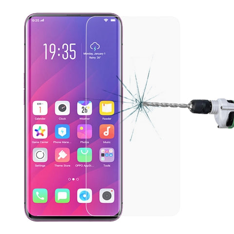 Pellicola in vetro temperato da 0,33 mm 9H 2.5D per OPPO Find X, For OPPO Find X (1pc)