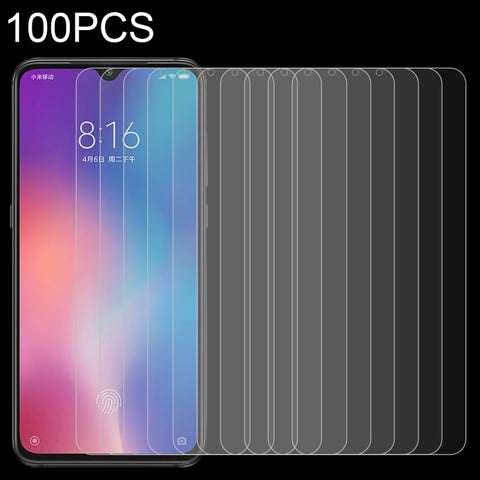 Pellicola en verre tempéré de 100 pièces 0,26 mm 9H 2,5D pour Xiaomi Mi 9, pour Mi 9 (100 PCS)