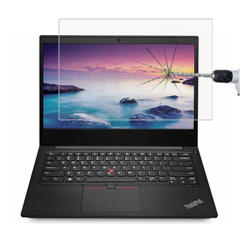 Pellicola in vetro temperato a schermo intero con durezza superficiale 0,4 mm 9H per Lenovo ThinkPad E485 14 pollici, Lenovo E485