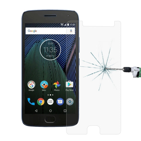 Per Motorola Moto G5 Plus 0,26 mm 9H Durezza superficiale Pellicola per schermo in vetro temperato a schermo intero antideflagrante, For Moto G5 Plus