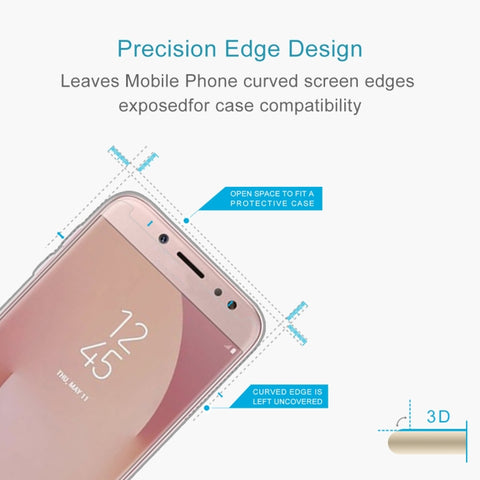 Per Galaxy J7 (2017) (versione USA) 0,3 mm 9H Durezza superficiale 2,5D Pellicola per schermo in vetro temperato a schermo intero antideflagrante, For Galaxy J7 (2017)(US Version)(1 PC)