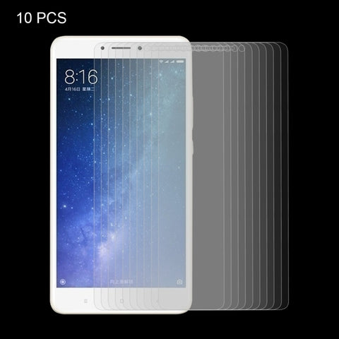 10 PZ per Xiaomi Mi Max 2 0.3mm 9H Durezza superficiale 2.5D Pellicola per schermo in vetro temperato a schermo intero antideflagrante, For Mi Max 2
