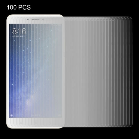 100 PZ per Xiaomi Mi Max 2 0.3mm 9H Durezza superficiale 2.5D Pellicola per schermo in vetro temperato a schermo intero antideflagrante, For Mi Max 2