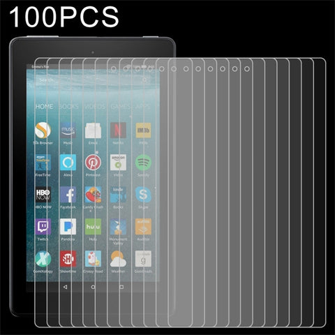 Pellicola in vetro temperato a schermo intero da 100 pezzi 0,3 mm 9 H per Amazon Kindle Fire 7 2017, For Fire 7 2017 (100pcs)