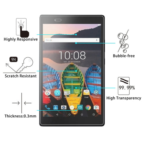 Pellicola in vetro temperato a schermo intero da 0,3 mm 9H per Lenovo Tab3 8 Plus / TB-8703, Lenovo Tab3 8 Plus / TB-8703