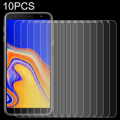 Pellicola in vetro temperato da 10 pezzi 0,26 mm 9H 2,5D per Galaxy J4+, Per Galaxy J4+