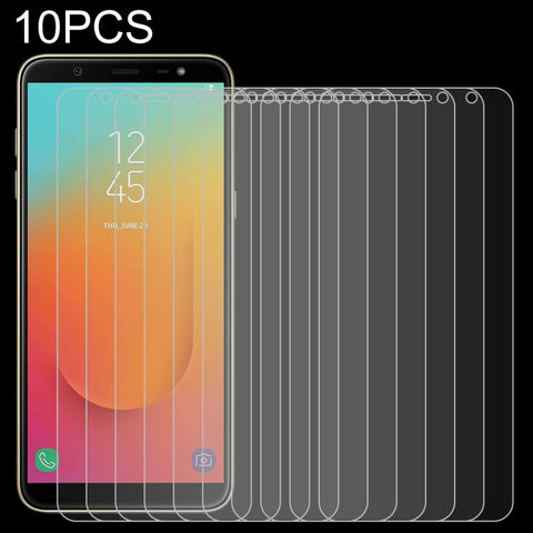 Pellicola in vetro temperato da 10 pezzi 0,26 mm 9H 2,5D per Galaxy J8+, For Galaxy J8+ (10 PCS)