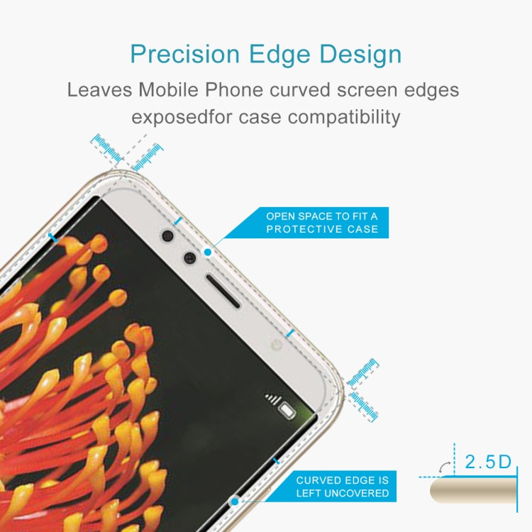 50 Pack 0.26mm 9H Tempered Glass for Huawei Y6 2018