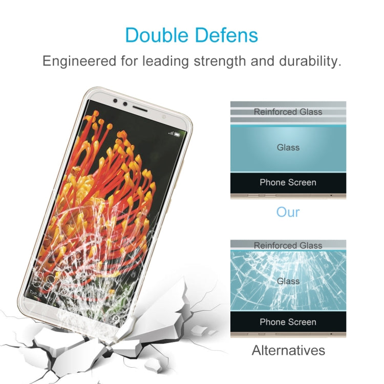50 Pack 0.26mm 9H Tempered Glass for Huawei Y6 2018