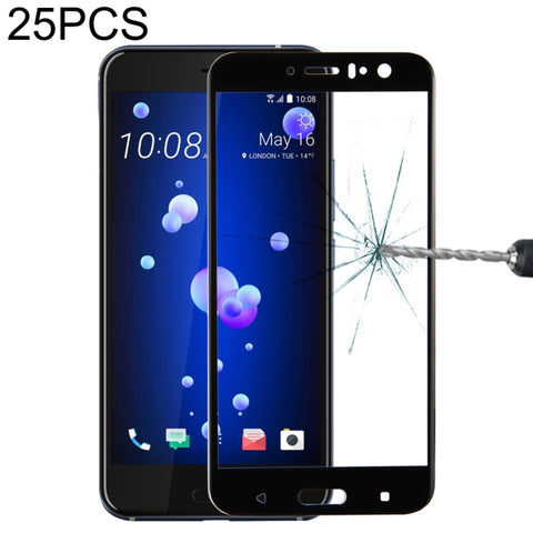 25 pezzi per HTC U11 Proteggi schermo in vetro temperato con durezza superficiale 0,33 mm 9H, For HTC U11