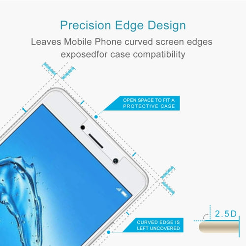 100 PCS Huawei Y7 Tempered Glass Screen Protector 9H