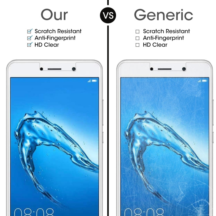 100 PCS Huawei Y7 Tempered Glass Screen Protector 9H