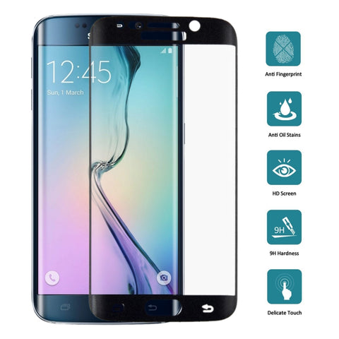 25 pezzi per Galaxy S6 Edge 0,2 mm 9H Durezza superficiale Superficie curva 3D Copertura a schermo intero Pellicola in vetro temperato a prova di esplosione