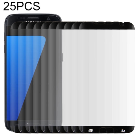 25 PZ Per Galaxy S7 Edge / G935 0,26mm 9H Durezza superficiale Superficie curva Pellicola in vetro temperato a schermo intero