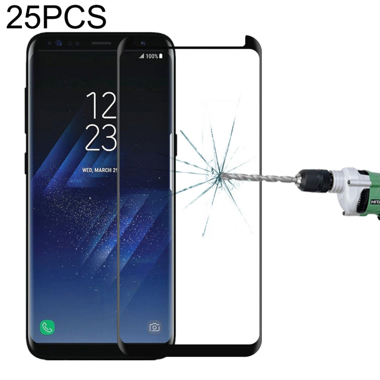 25-Pack Galaxy S8 Curved Tempered Glass Screen Protectors
