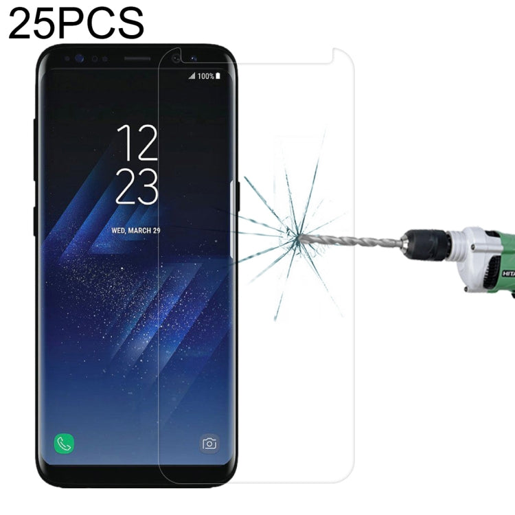 25-Pack Galaxy S8 Curved Tempered Glass Screen Protectors