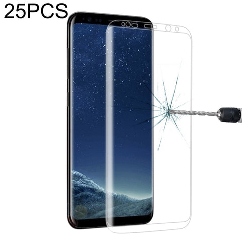 Protezione Schermo in Vetro Temperato per Galaxy S8 Plus - 25 Pezzi