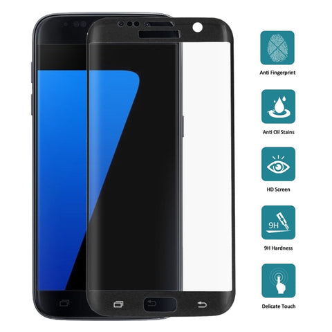 25 PCS Per Galaxy S7 Edge / G935 0,26mm 9H Durezza superficiale 3D Pellicola a schermo intero colorata serigrafata a prova di esplosione