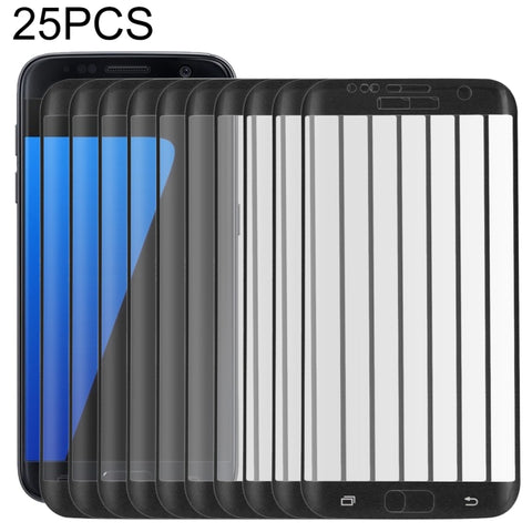 25 PCS Per Galaxy S7 Edge / G935 0,26mm 9H Durezza superficiale 3D Pellicola a schermo intero colorata serigrafata a prova di esplosione