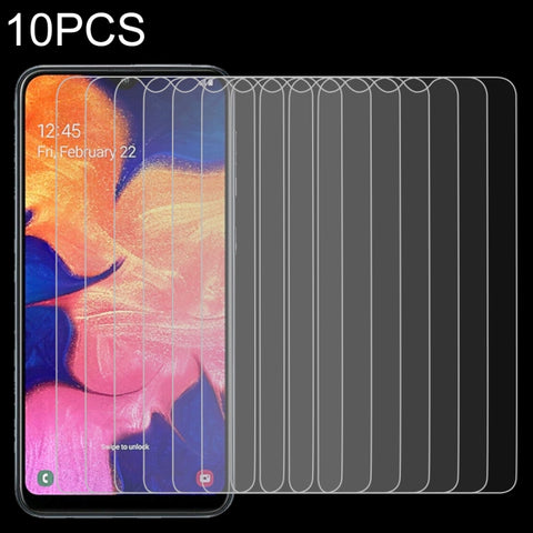 Pellicola in vetro temperato 9H 2.5D da 10 pezzi 0,26mm per Galaxy A10 / M10, For Galaxy A10