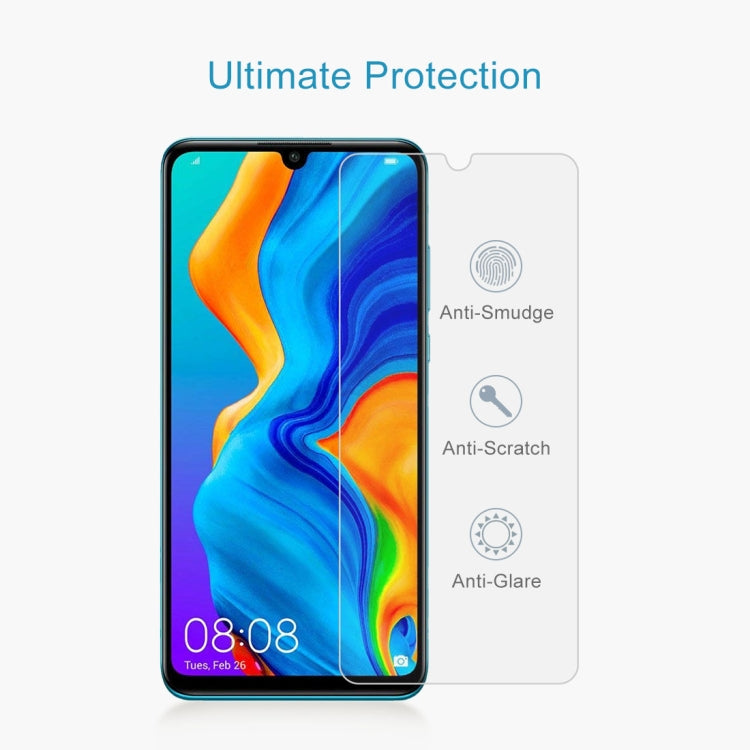 100 PCS 0.26mm 9H Tempered Glass for Huawei P30 Lite