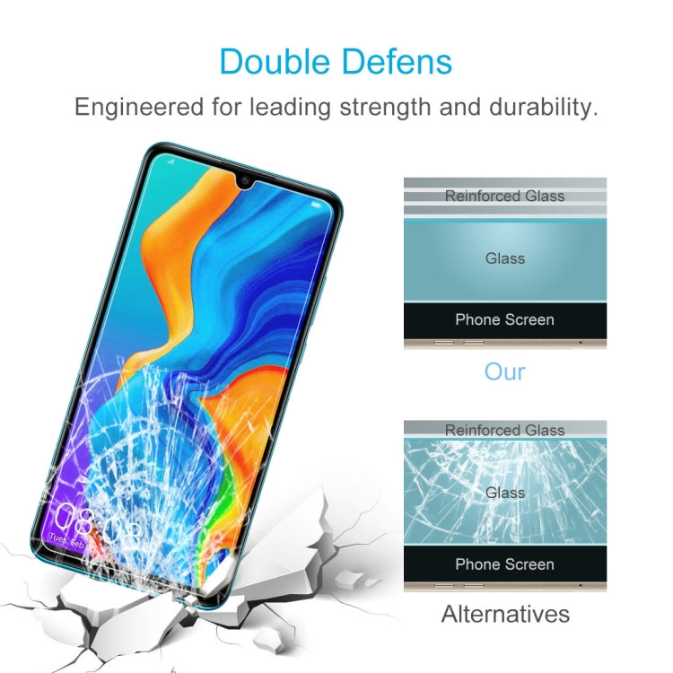 100 PCS 0.26mm 9H Tempered Glass for Huawei P30 Lite