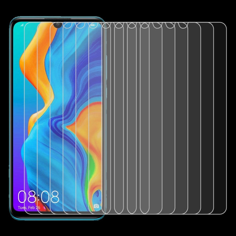 100 PCS 0.26mm 9H Tempered Glass for Huawei P30 Lite