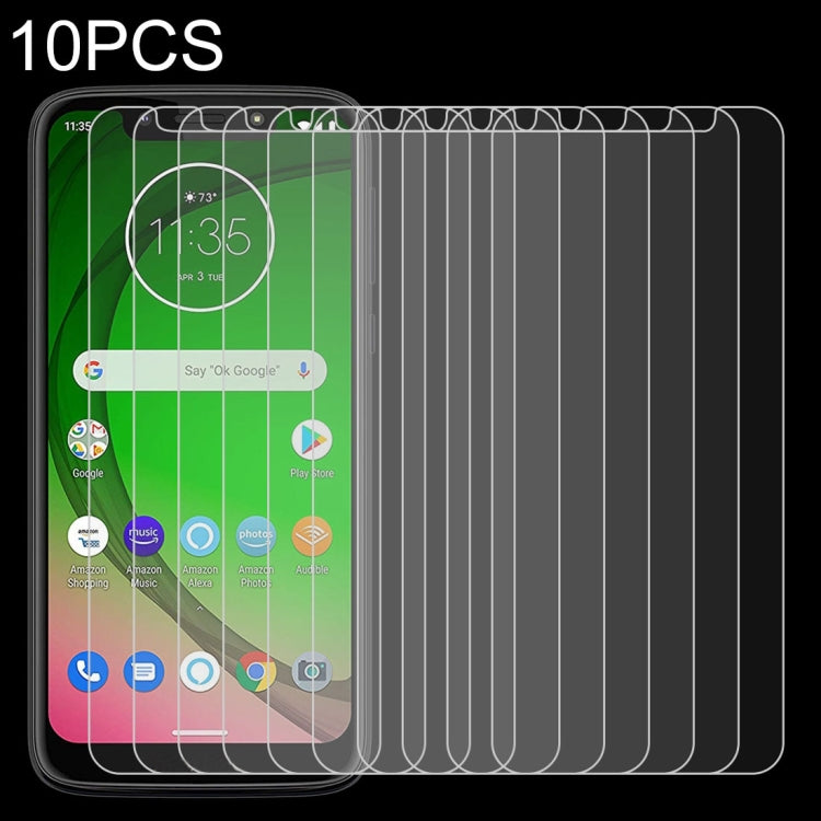 10 Pack 0.26mm 9H Tempered Glass for Motorola Moto G7 Play