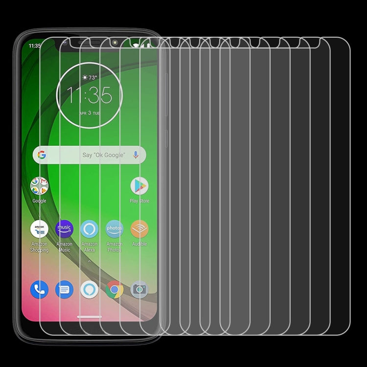 10 Pack 0.26mm 9H Tempered Glass for Motorola Moto G7 Play