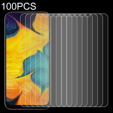 Pellicola in vetro temperato da 100 pezzi 0,26 mm 9H 2,5D per Galaxy A30 / A30 JP, Galaxy A30 (100 PCS)