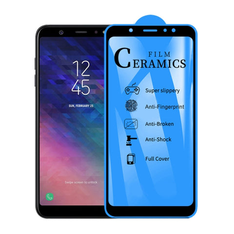 Pellicola ceramica a copertura totale con colla completa 2.5D da 25 pezzi per Galaxy A6 Plus (2018), For Galaxy A6 Plus (2018) (25 PCS)