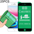 25 PCS Full Glue Ceramic Film for iPhone 8/7 - Black
