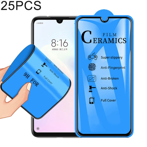 25 PZ Pellicola in ceramica con colla completa 2.5D a copertura totale per Xiaomi Redmi Note 7 / Redmi Note 7 Pro, For Xiaomi Redmi Note 7 / Redmi Note 7 Pro (25 PCS)