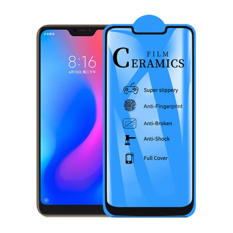 25 pellicole ceramiche a copertura totale con colla 2.5D per Xiaomi Redmi 6 Pro / Mi A2 Lite, For Xiaomi Redmi 6 Pro / Mi A2 Lite (25 PCS)