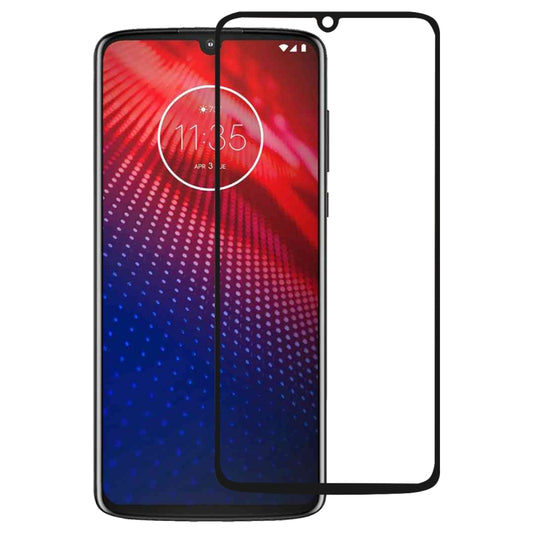 Pellicola salvaschermo in vetro temperato con colla completa e copertura completa per Motorola Moto Z4, For Motorola Moto Z4
