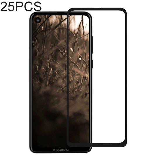 Pellicola proteggi schermo in vetro temperato con colla completa da 25 pezzi per Motorola Moto P40, For Motorola Moto P40