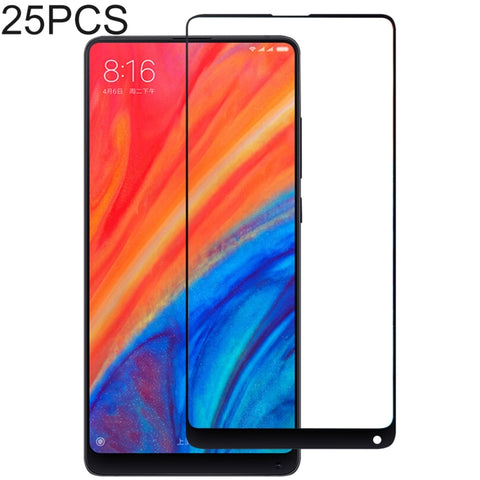 Pellicola proteggi schermo in vetro temperato con colla completa da 25 pezzi per Xiaomi Mi Mix 2 e 2S, For Xiaomi Mi Mix 2 & 2S