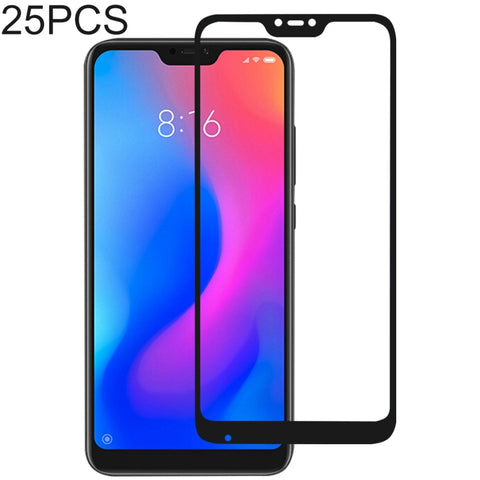 Pellicola salvaschermo in vetro temperato con colla completa da 25 pezzi per Xiaomi Redmi 6 Pro / MI A2 lite, For Xiaomi Redmi 6 Pro / MI A2 lite