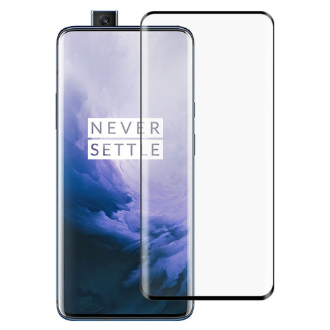 Pellicola in vetro temperato a schermo intero con bordo curvo 3D Full Glue per OnePlus 7 Pro, For OnePlus 7 Pro(Black)(1 PC), For OnePlus 7 Pro(Transparent)(1 PC)