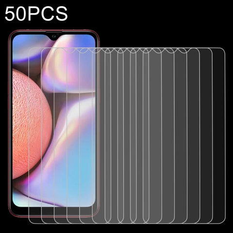 Pellicola in vetro temperato da 50 pezzi 0,26 mm 9H 2,5D per Galaxy A10s, For Galaxy A10s (50 PCS)